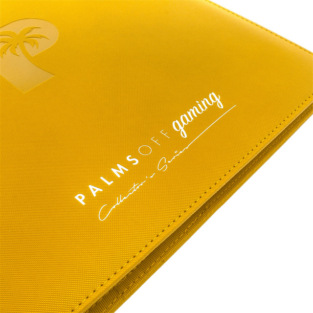 Palms Off Gaming - Collector's Series 12 Pocket Zip Trading Card Binder - YELLOW - Image 5