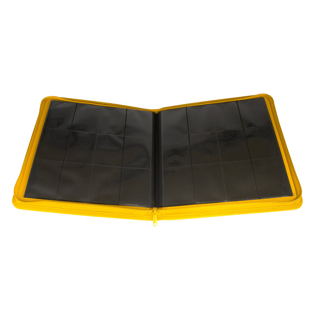 Palms Off Gaming - Collector's Series 12 Pocket Zip Trading Card Binder - YELLOW - Image 3