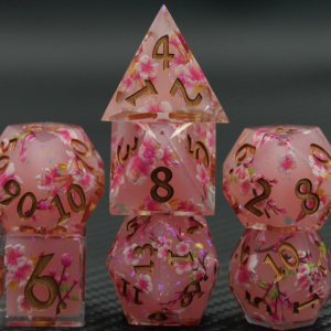 Cherry Blossom Sharp Edged Dice