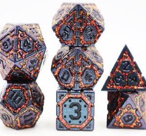 Volcanic Edge Metal Dice