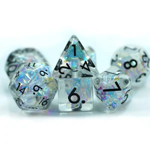 Crystal Foil Dice Set