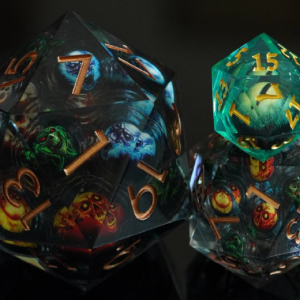 50mm Oversize D20 Chonk Relic of the Restless Liquid Core