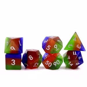 Rainbow Layers Cats Eye Dice