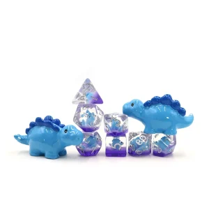Blue Stegosaurus Novelty Dice Set