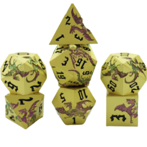 Golden Dragons Dice Set