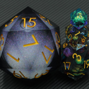 Black Purple Liquid Core 85mm D20 Chonk