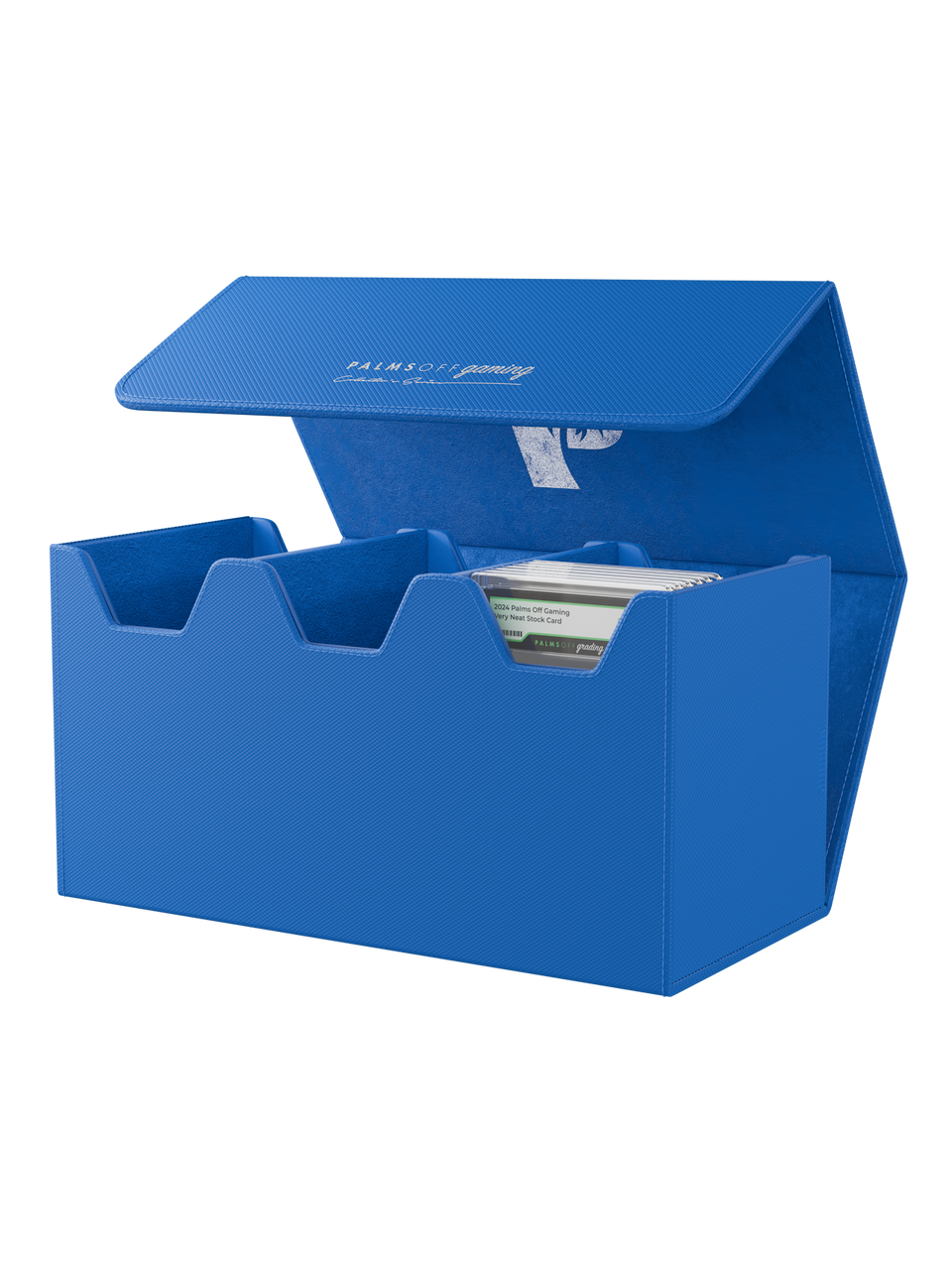 Palms Off Gaming - Collector's Series Graded Card Storage Case – Large BLUE