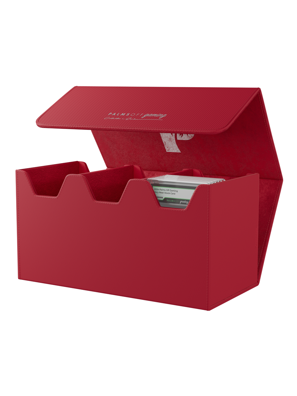 Palms Off Gaming - Collector's Series Graded Card Storage Case – Large RED