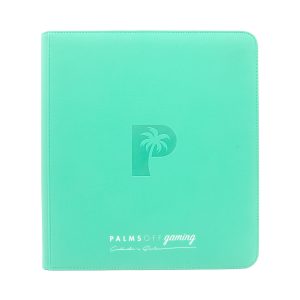 Palms Off Gaming - Collector's Series 12 Pocket Zip Trading Card Binder - Turquoise