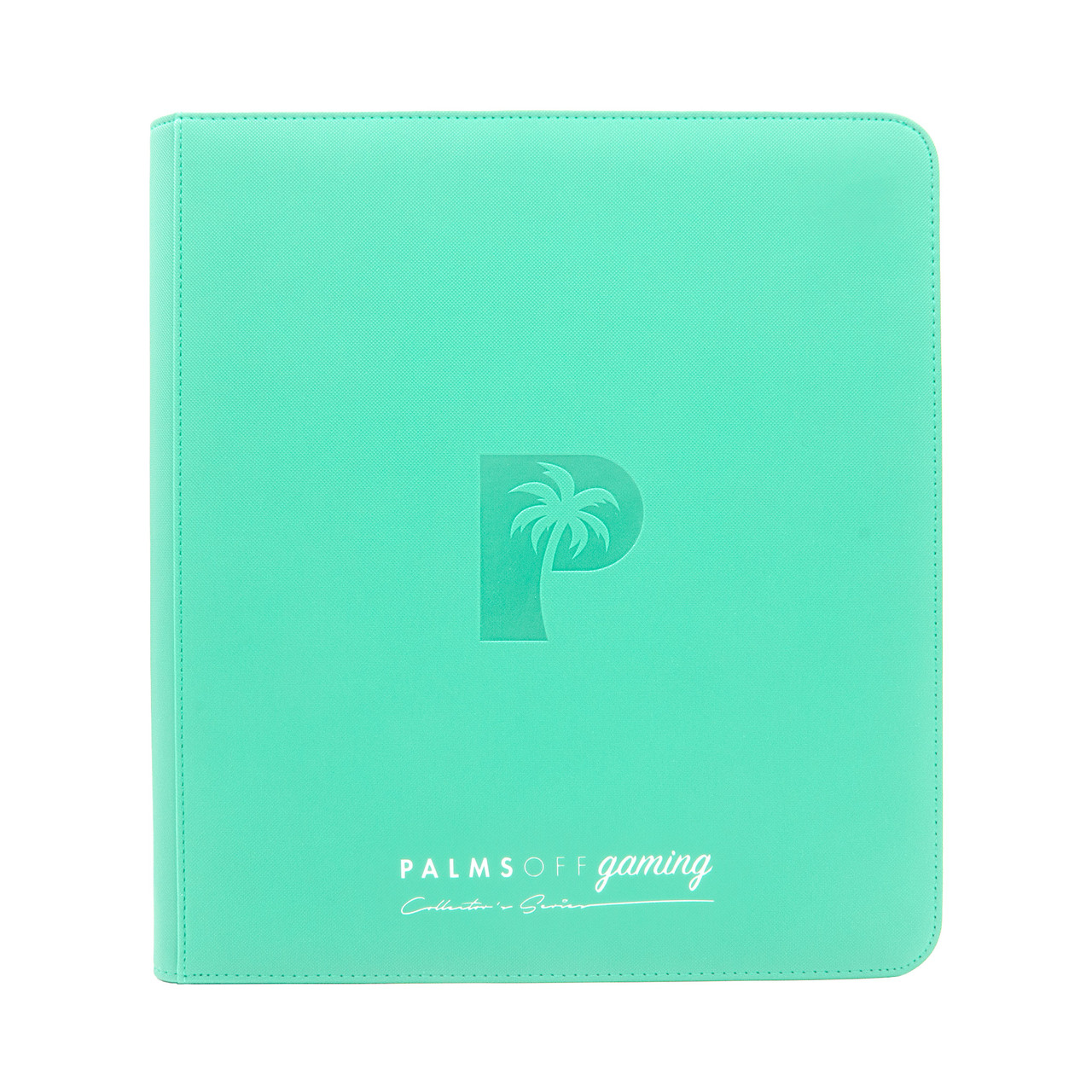 Palms Off Gaming - Collector's Series 12 Pocket Zip Trading Card Binder - Turquoise