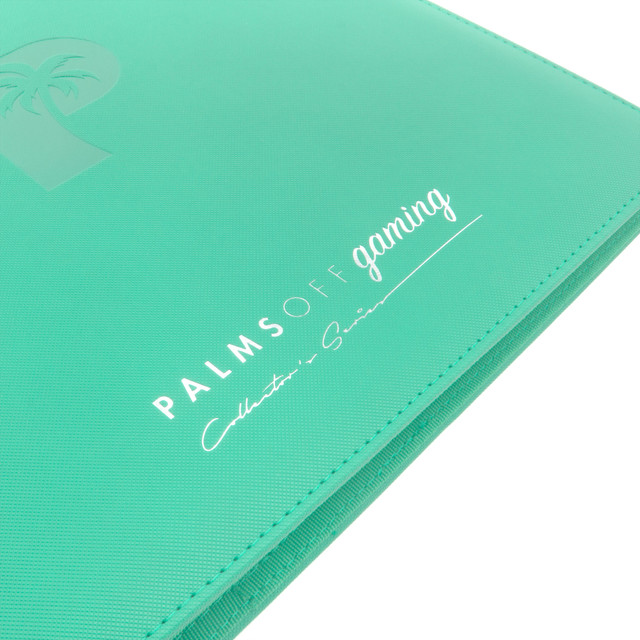 Palms Off Gaming - Collector's Series 12 Pocket Zip Trading Card Binder - Turquoise - Image 3