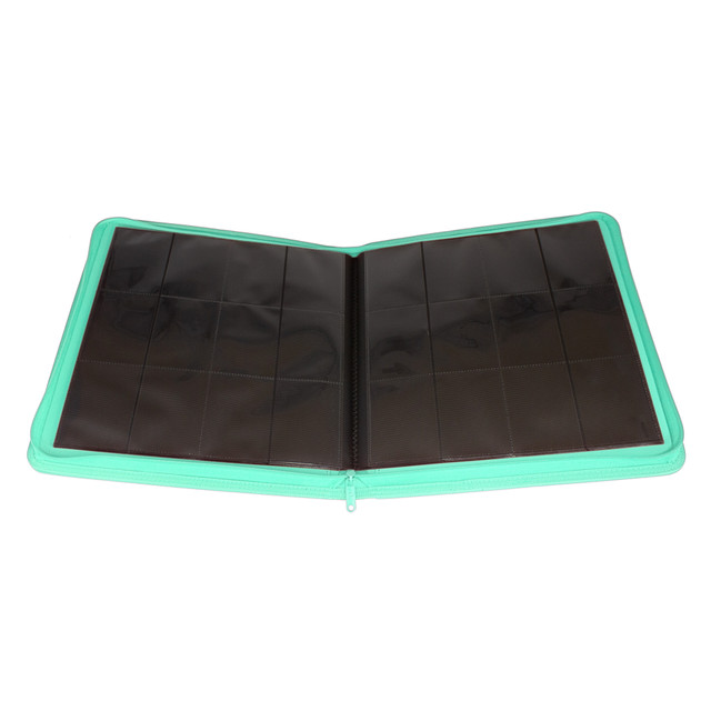 Palms Off Gaming - Collector's Series 12 Pocket Zip Trading Card Binder - Turquoise - Image 6
