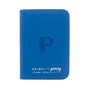 Palms Off Gaming - Collector's Series 4 Pocket Zip Trading Card Binder - Blue