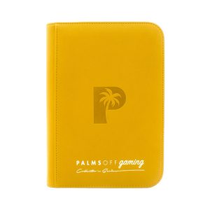 Palms Off Gaming - Collector's Series 4 Pocket Zip Trading Card Binder - Yellow