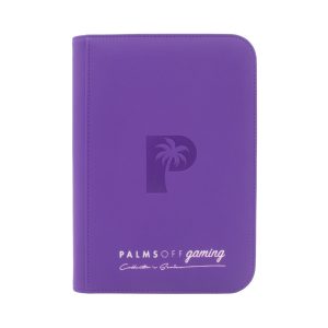 Palms Off Gaming - Collector's Series 4 Pocket Zip Trading Card Binder - Purple