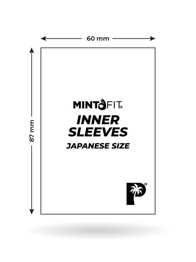 Palms Off Gaming - MintFit Inner Sleeves - Japanese Mini Size - 100pc - Image 3