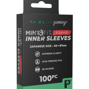 Palms Off Gaming - MintFit Inner Sleeves - Japanese Mini Size - 100pc