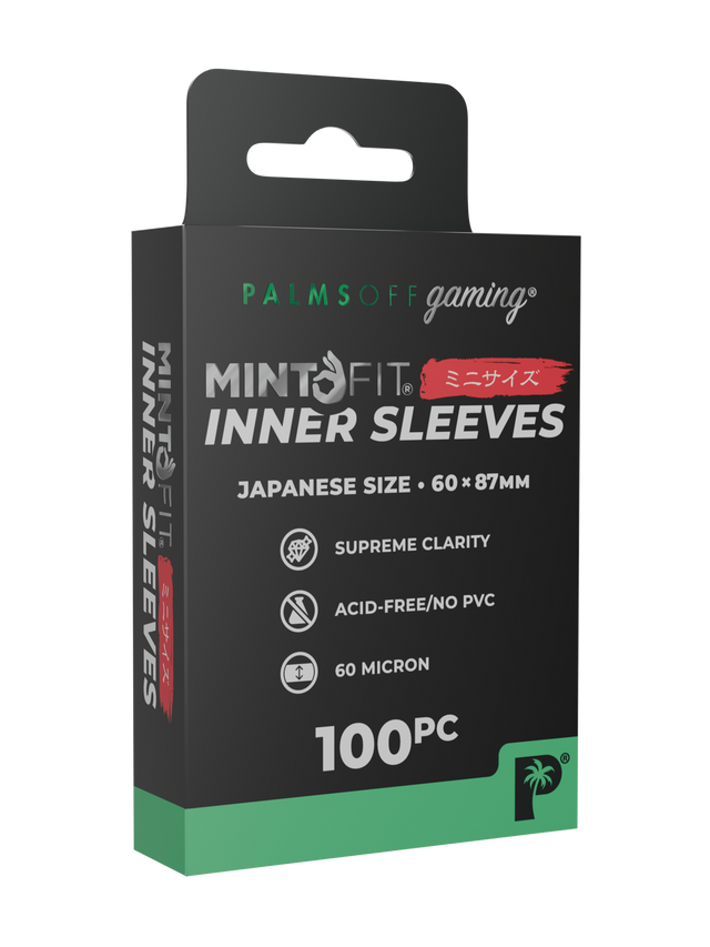 Palms Off Gaming - MintFit Inner Sleeves - Japanese Mini Size - 100pc