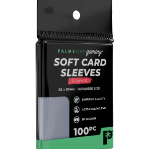 Palms Off Gaming - Soft Card Sleeves - Japanese Mini Size - 100pc