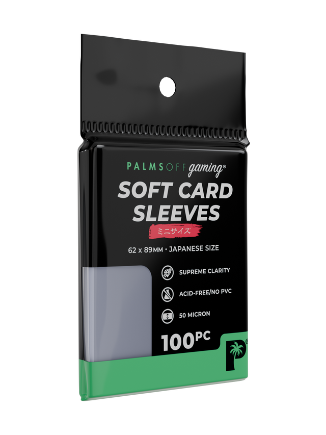 Palms Off Gaming - Soft Card Sleeves - Japanese Mini Size - 100pc