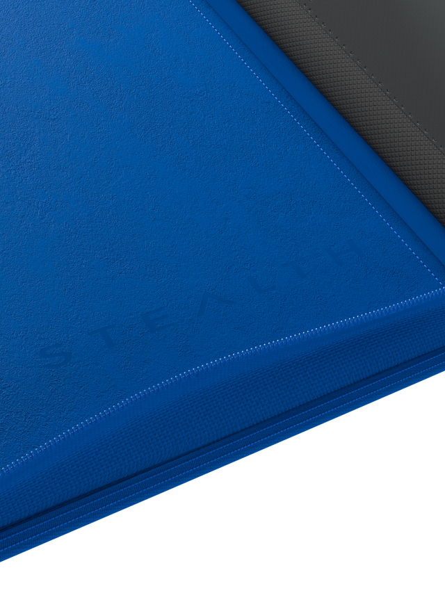Palms Off Gaming Stealth 9 Pocket Zip Binder - Blue - Image 3