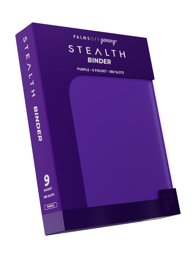 Palms Off Gaming Stealth 9 Pocket Zip Binder - Purple - Image 3