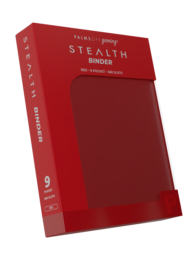 Palms Off Gaming Stealth 9 Pocket Zip Binder - Red - Image 2