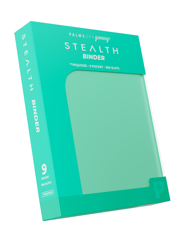 Palms Off Gaming Stealth 9 Pocket Zip Binder - Turquoise - Image 2