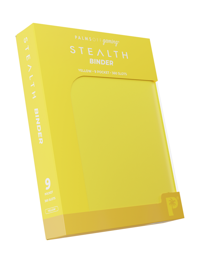 Palms Off Gaming Stealth 9 Pocket Zip Binder - Yellow - Image 3