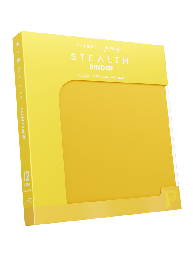 Palms Off Gaming Stealth 12 Pocket Zip Binder - Yellow - Image 2