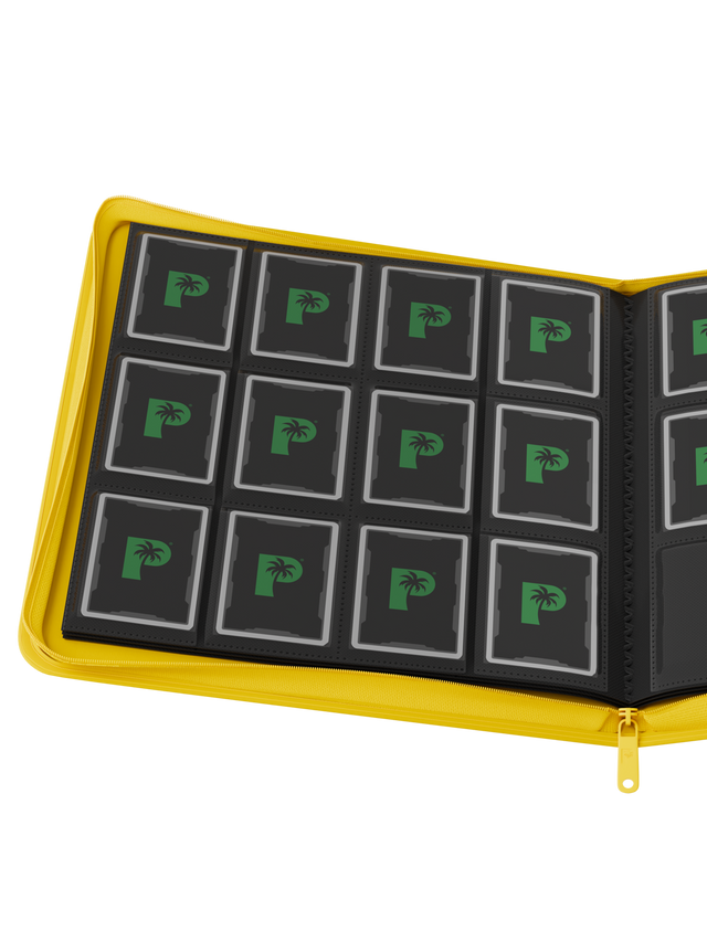 Palms Off Gaming Stealth 12 Pocket Zip Binder - Yellow - Image 4