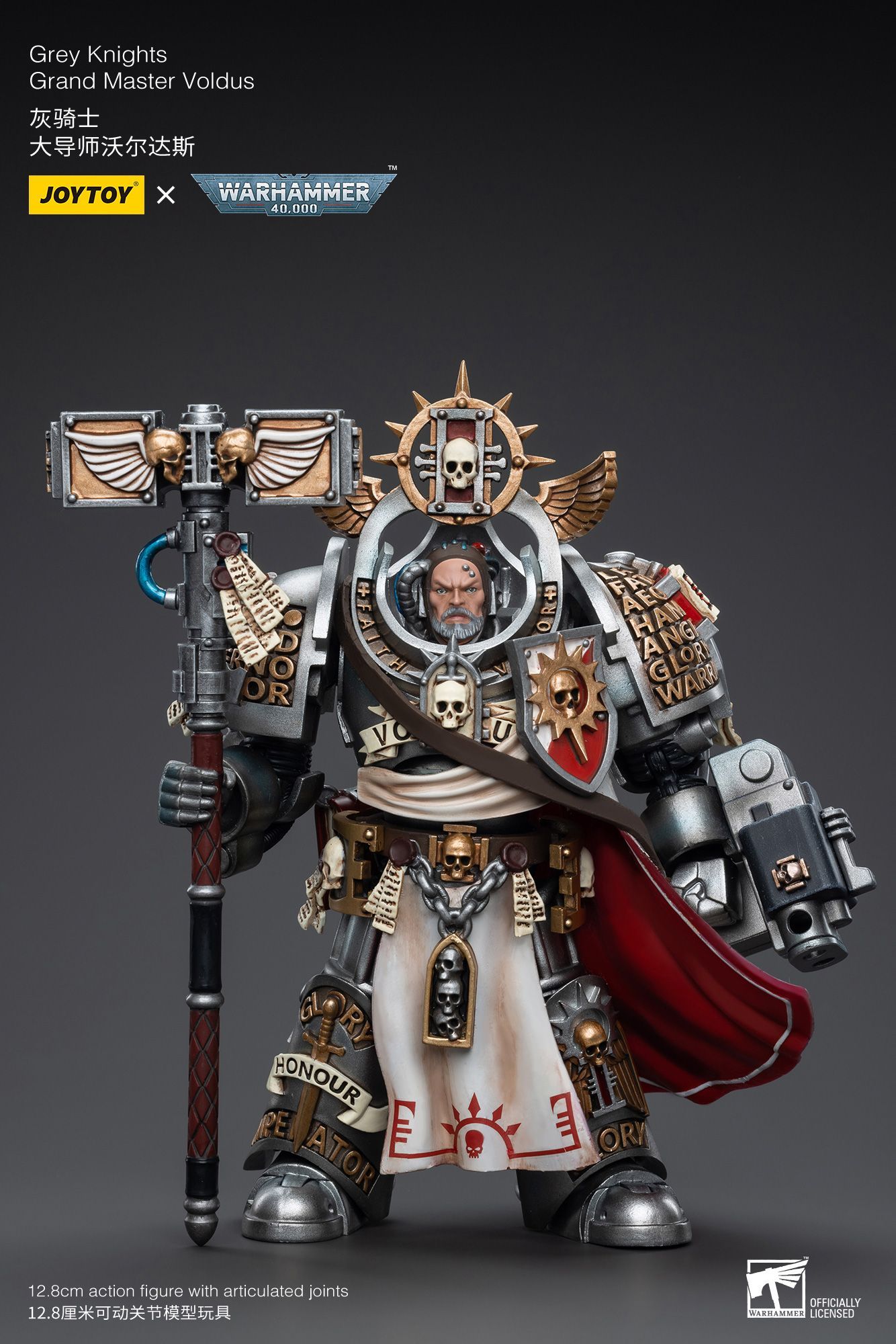 Warhammer Collectibles: 1/18 Scale Grey Knights Grand Master Voldus Figure - Image 2