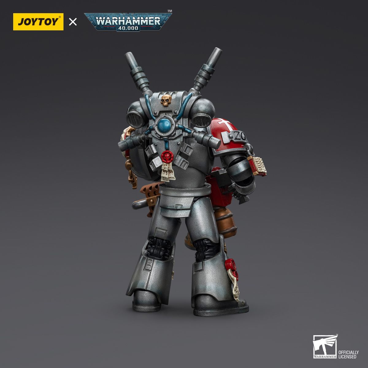 Warhammer Collectibles: 1/18 Scale Grey Knights Interceptor Squad Interceptor with Incinerator Figure - Image 2
