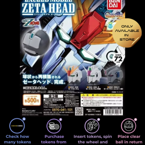 Gachapon Mobile Suit Z Gundam Exceed Model Zeta Head