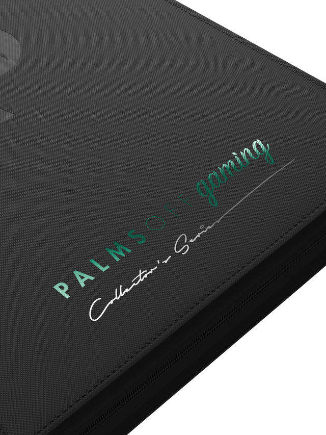 Palms Off Gaming - Collector's Series Top Loader Zip Binder - 9 pocket - 216 slots - CLEAR - Black - Image 4