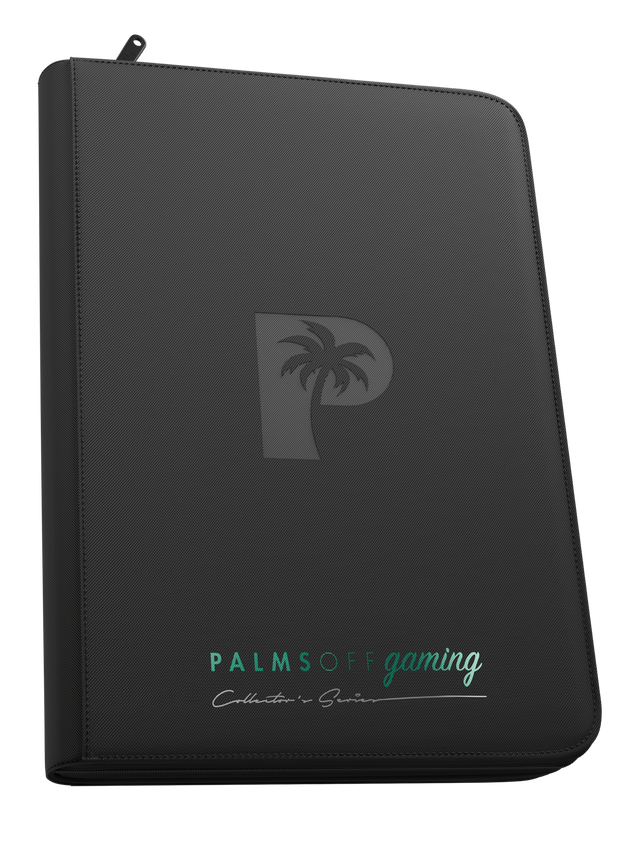 Palms Off Gaming - Collector's Series Top Loader Zip Binder - 9 pocket - 216 slots - CLEAR - Black - Image 2