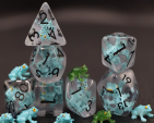 Light Blue Frog Novelty Dice