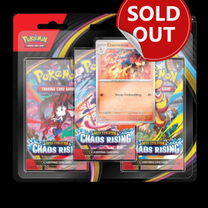 Pokemon TCG Mega Evolutions 4 Chaos Rising Three Booster Blister