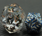 30mm D20 Chonk Blue Dragon