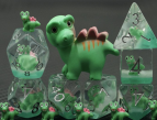 Green Dinosaur Novelty Dice