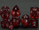Red Diamond Face Dice Set