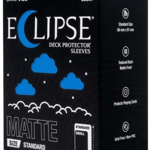 Eclipse Standard Matte Deck Protector Sleeves - Pacific Blue (105-Pack) - Ultra Pro Card Sleeves