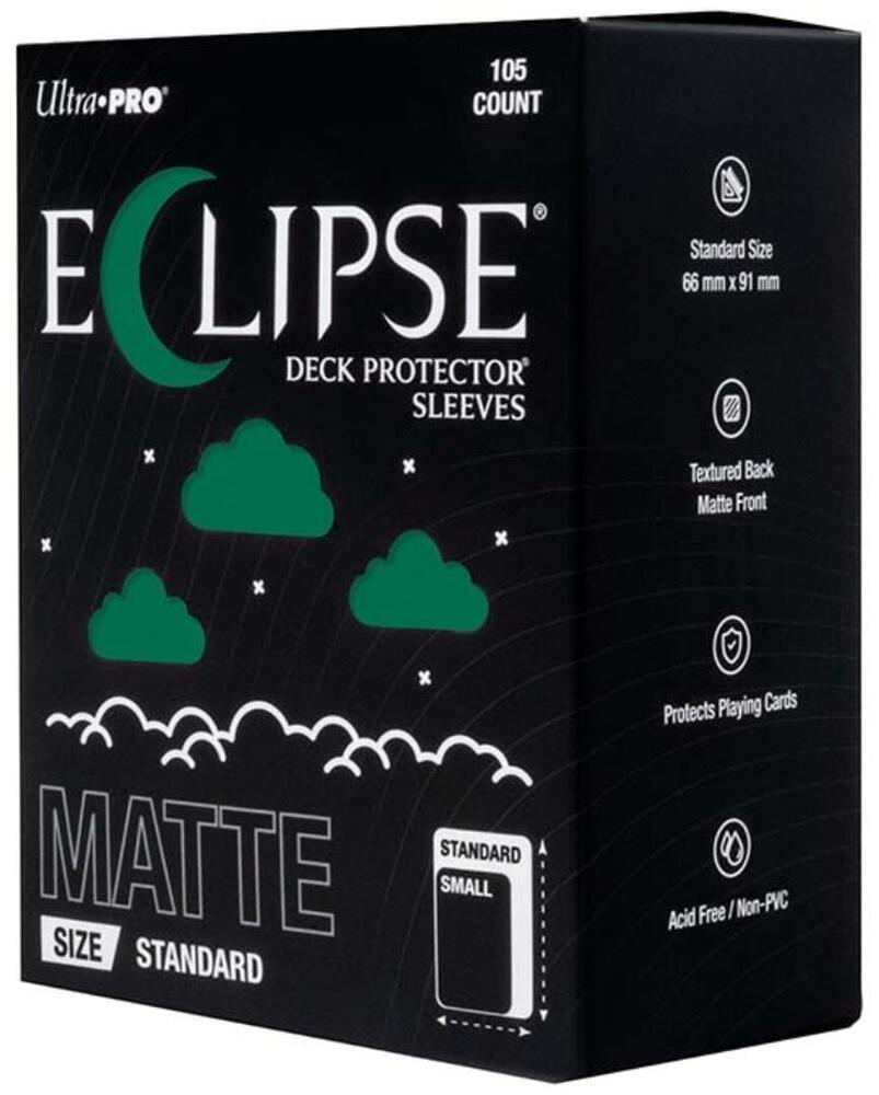 Eclipse Standard Matte Deck Protector Sleeves - Forest Green (105-Pack) - Ultra Pro Card Sleeves