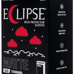 Eclipse Standard Matte Deck Protector Sleeves - Apple Red (105-Pack) - Ultra Pro Card Sleeves