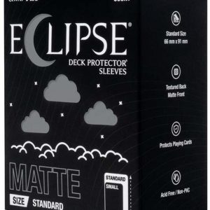 Eclipse Standard Matte Deck Protector Sleeves - Smoke Grey (105-Pack) - Ultra Pro Card Sleeves