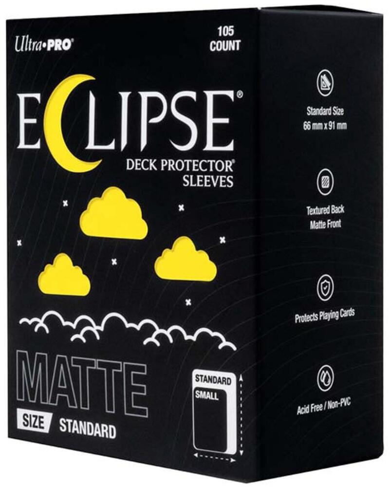 Eclipse Standard Matte Deck Protector Sleeves - Lemon Yellow (105-Pack) - Ultra Pro Card Sleeves