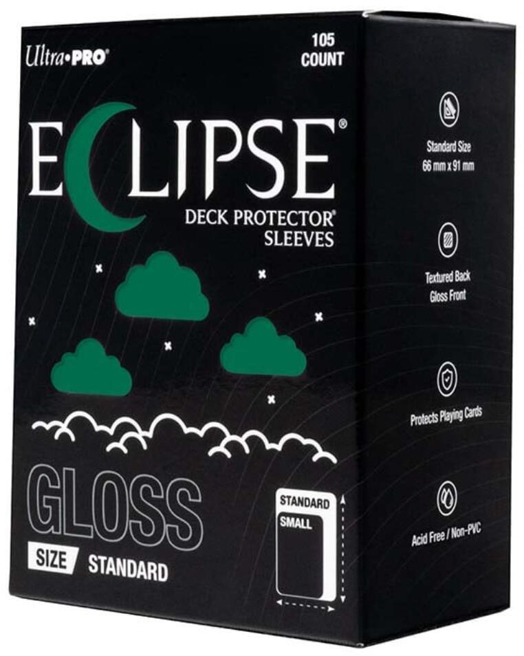 Eclipse Standard Gloss Deck Protector Sleeves - Forest Green (105-Pack) - Ultra Pro Card Sleeves