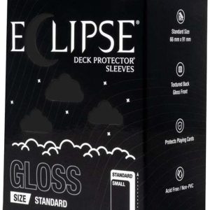 Eclipse Standard Gloss Deck Protector Sleeves - Jet Black (105-Pack) - Ultra Pro Card Sleeves