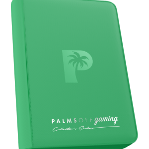 Palms Off Gaming - Collector's Series 4 Pocket Zip Trading Card Binder - Green