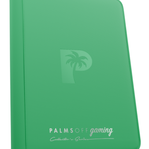 Palms Off Gaming - Collector's Series 9 Pocket Zip Trading Card Binder - Green